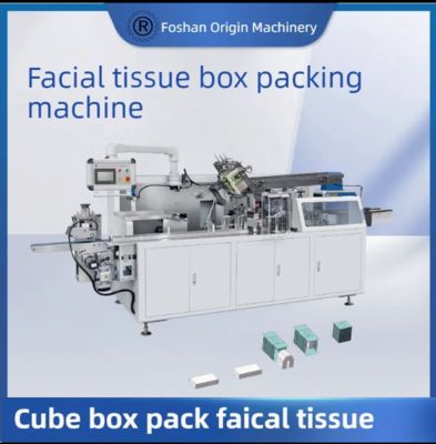 Facial Tissue Small Machine Box Package  With Steel To Steel Embossing Unit