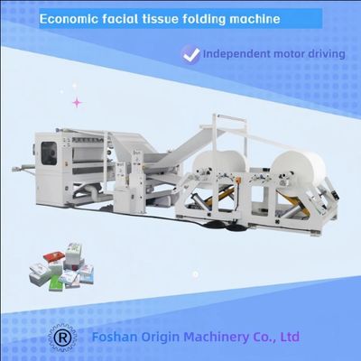 Maszyna do produkcji chusteczek higienicznych typu V Fold, maszyna do cięcia piłą, półautomatyczna linia produkcyjna
