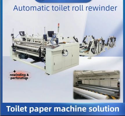 Mała, łatwa w obsłudze ręczna maszyna do produkcji papieru toaletowego z opcjonalnym modułem tłoczenia
