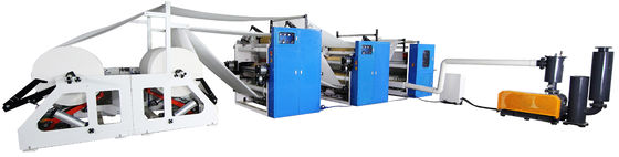 Laminat kleju ręcznik kuchenny Stalowy do stalowego wygrabiania jednostki V Fold Tissue Facial Folding Machine z automatycznym transferem
